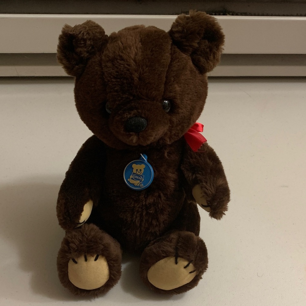 Vintage 1981 Dakin Theodore Jointed Brown Teddy Bear Plush Stuffed Animal